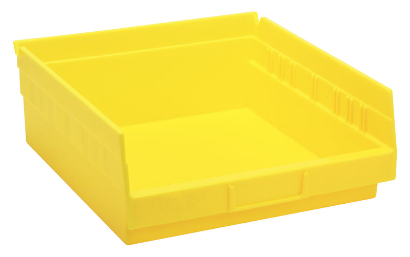 Quantum 4" Shelf Bins – QSB105 to QSB110 – Case Pack – 11-5/8" x 11-1/8" x 4" – QSB109 – Yellow