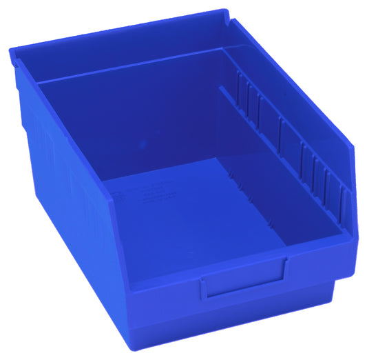 Quantum 6" Shelf Bins – QSB207 to QSB216 – Case Pack – 11-5/8" x 8-3/8" x 6" – QSB207 – Blue