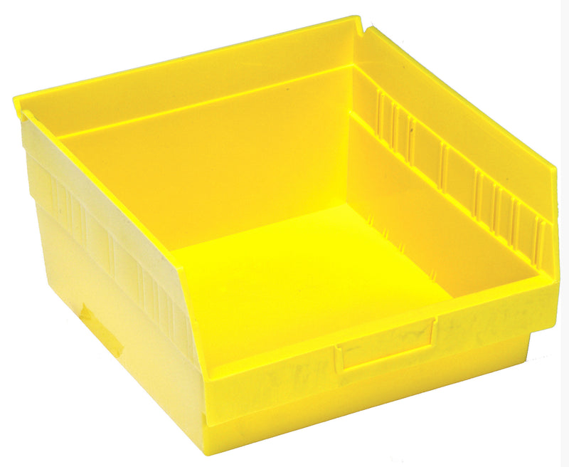 Quantum 6" Shelf Bins – QSB207 to QSB216 – Case Pack – 11-5/8" x 11-1/8" x 6" – QSB209 – Yellow