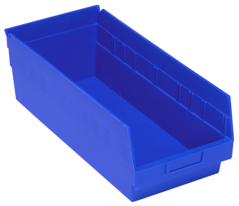 Quantum 6" Shelf Bins – QSB207 to QSB216 – Case Pack – 17-7/8" x 8-3/8" x 6" – QSB208 – Blue