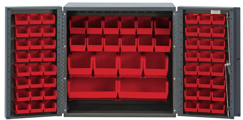 Quantum 36" Wide Storage Cabinets – 36" x 24" x 36" – Kit – QSC-36-MIN – Red