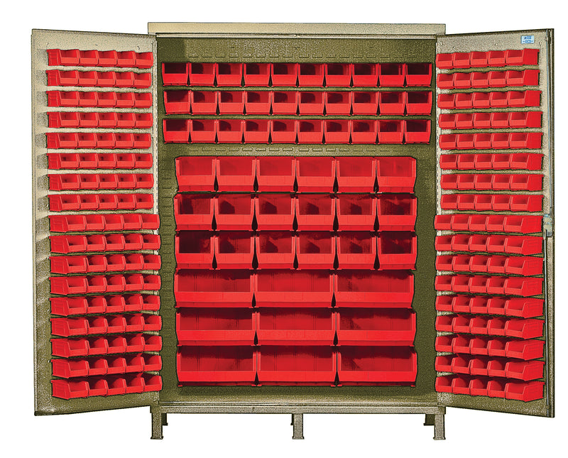 Quantum 60" Wide Storage Cabinets – 60" x 24" x 84" – QSC-BG-60 – Red