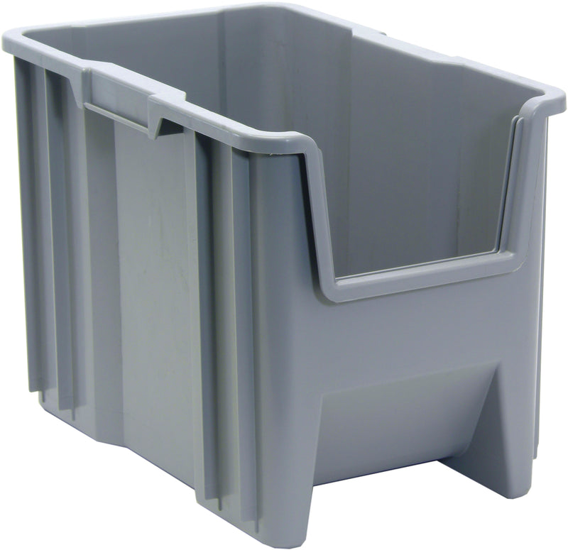 Quantum Mobile Giant Stack Containers – Case Pack – 17-1/2" x 10-7/8" x 12-1/2" – QGH600 – Gray