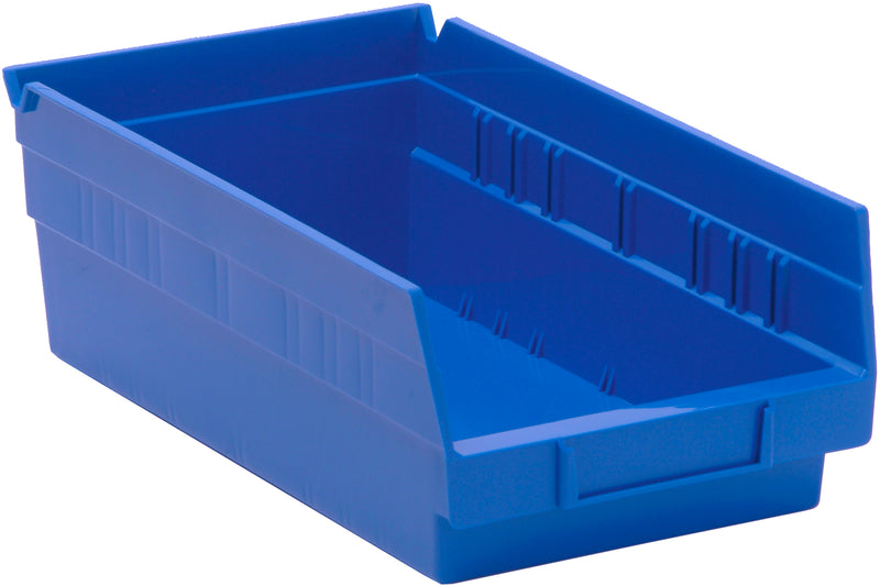 Quantum 4" Shelf Bins – QSB100 to QSB104 – Case Pack – 11-5/8" x 6-5/8" x 4" – QSB102 – Blue