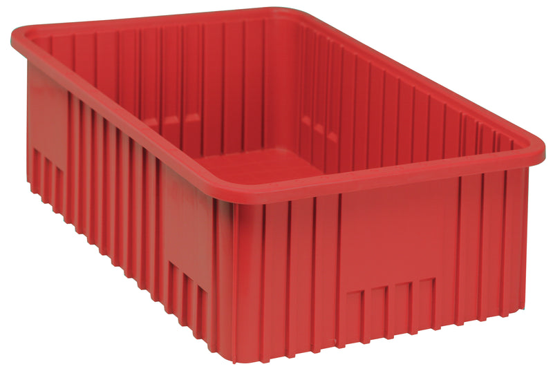 Quantum Dividable Grid Containers – DG92080 to DG93120 – Case Pack – 22-1/2" x 17-1/2" x 8" – DG93080 – Red