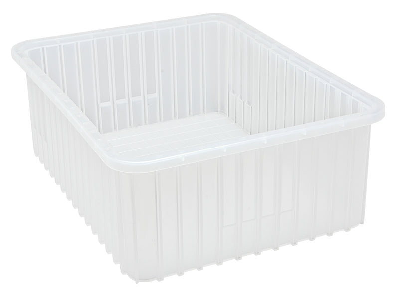 Quantum Clear-View Dividable Grid Containers – DG92080CL to DG93120CL – Case Pack – 22-1/2" x 17-1/2" x 8" – DG93080CL – Clear