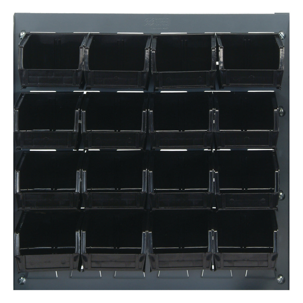Quantum Stack & Hang Gray Louvered Panel with Bins – 18" x 19" – Kit – QLP-1819 – QLP-1819 – 210-16 – Black
