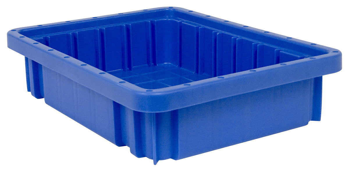 Quantum Dividable Grid Containers – DG91025 to DG92060 – Case Pack – 10-7/8" x 8-1/4" x 2-1/2" – DG91025 – Blue