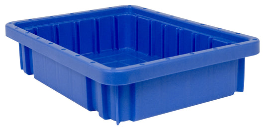 Quantum Dividable Grid Containers – DG91025 to DG92060 – Case Pack – 10-7/8" x 8-1/4" x 2-1/2" – DG91025 – Blue