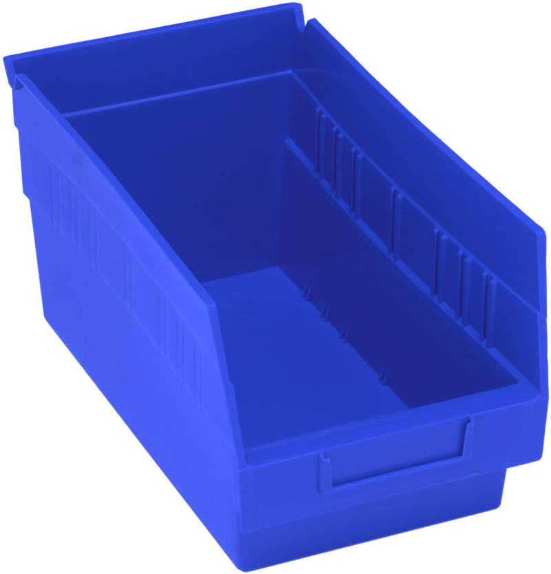 Quantum 6" Shelf Bins – QSB201 to QSB206 – Case Pack – 11-5/8" x 6-5/8" x 6" – QSB202 – Blue