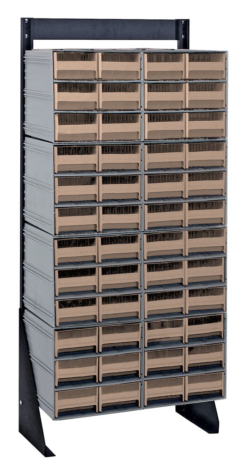 Quantum Interlocking Storage Cabinet Floor Stand – 8" x 23-5/8" x 52" – QIC-148-64 – Ivory