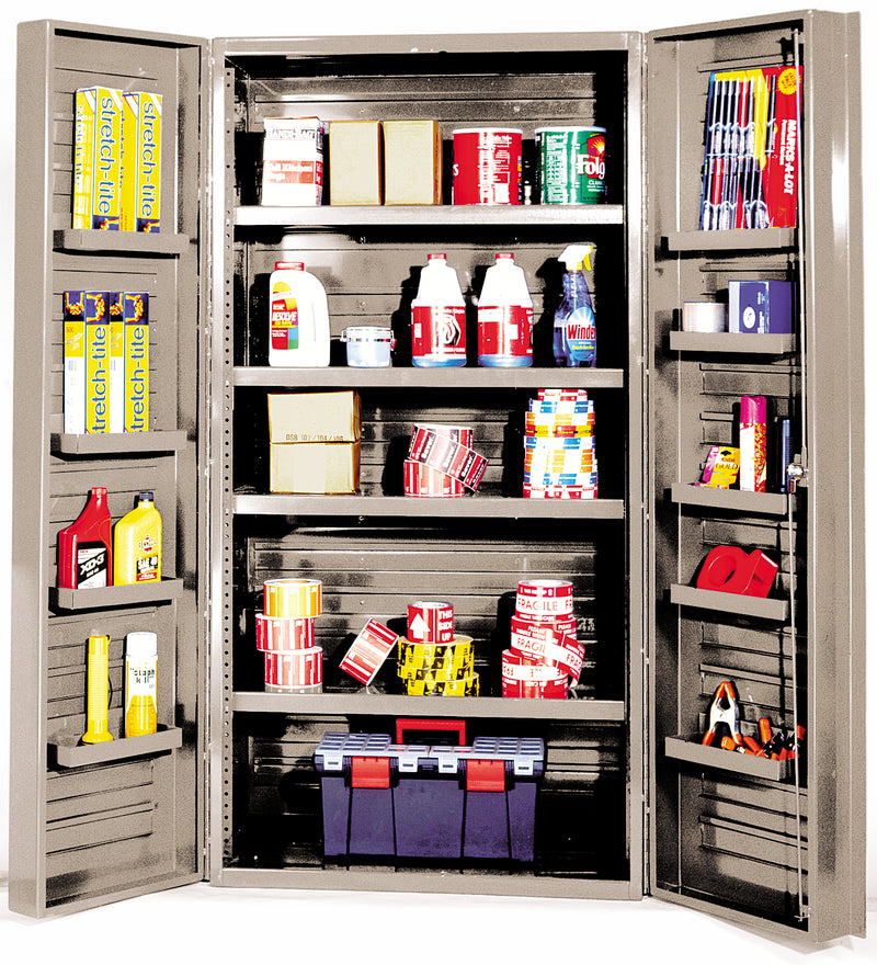 Quantum 36" Wide Storage Cabinets – 36" x 24" x 72" – QSC-BG Series – QSC-BG-36 to QSC-BG-36S – Kit – QSC-BG-36-4IS-12DS – Standard
