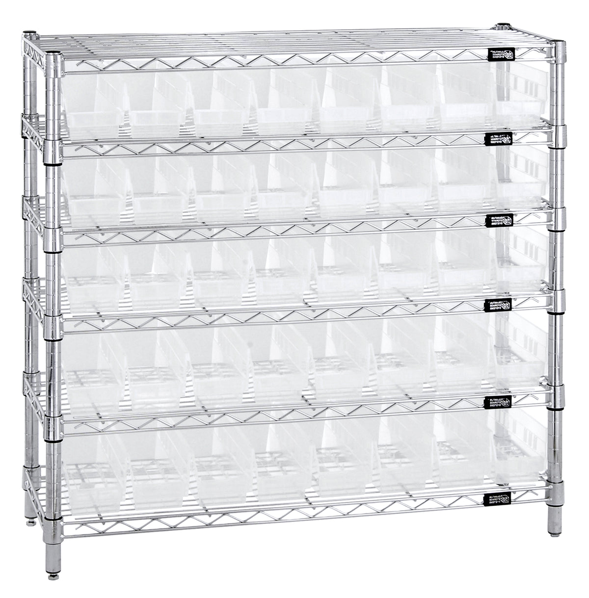 Quantum Complete Bin Center – 12" x 36" x 36" – WR6-36-1236-101CL – Clear