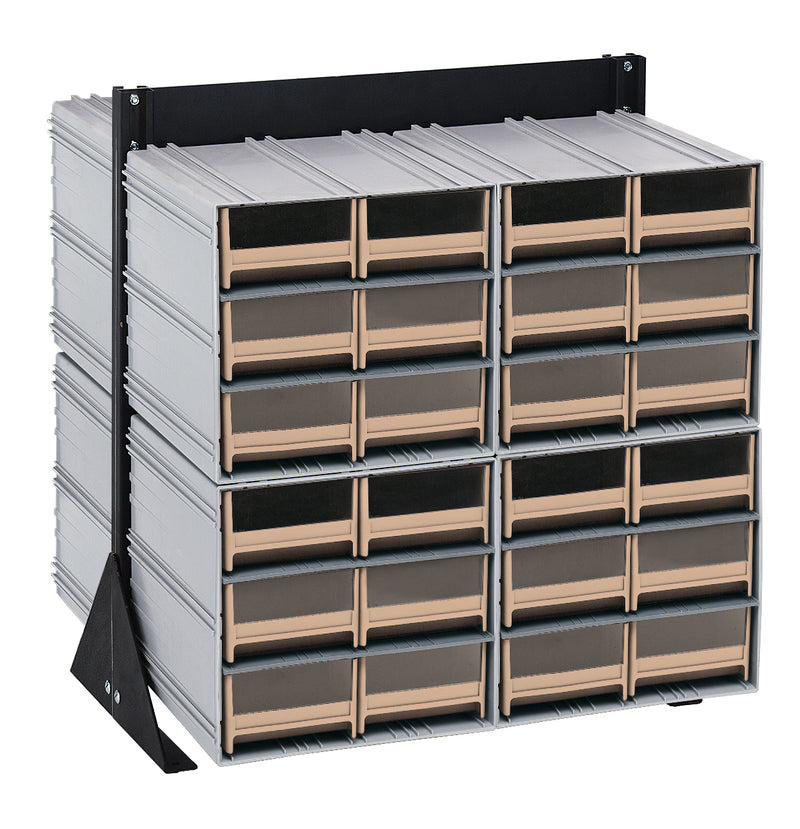 Quantum Interlocking Storage Cabinet Floor Stand – 16" x 23-5/8" x 28" – QIC-224-64 – Ivory