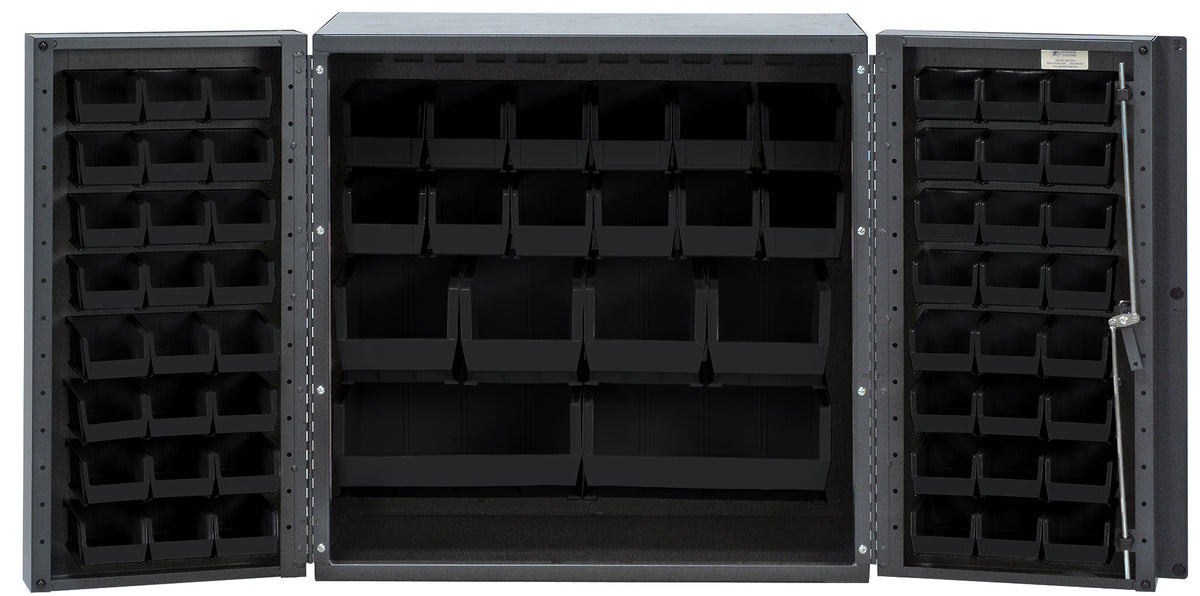 Quantum 36" Wide Storage Cabinets – 36" x 24" x 36" – Kit – QSC-36-MIN – Black