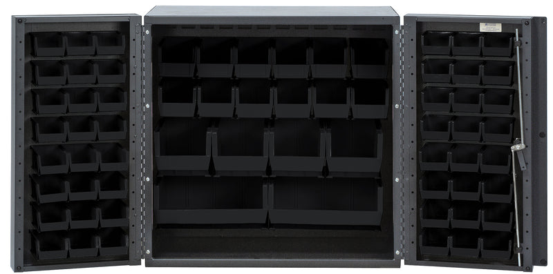 Quantum 36" Wide Storage Cabinets – 36" x 24" x 36" – Kit – QSC-36-MIN – Black