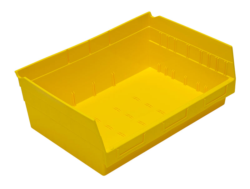 Quantum 6" Shelf Bins – QSB218 to QSB222 – Case Pack – 11-5/8" x 16-1/2" x 6" – QSB218 – Yellow