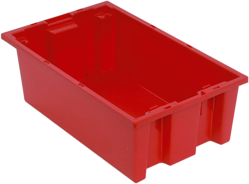 Quantum Genuine Stack & Nest Totes – SNT180 to SNT225 – Case Pack – 18" x 11" x 6" – SNT180 – Red