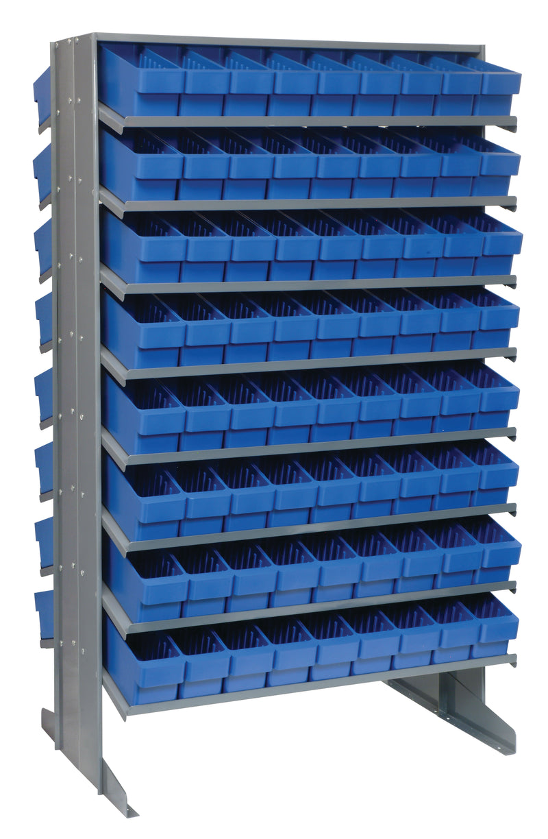 Quantum Double-Sided Pick Racks – 24" x 36" x 60" – QPRD-501 – QPRD-501 – Blue