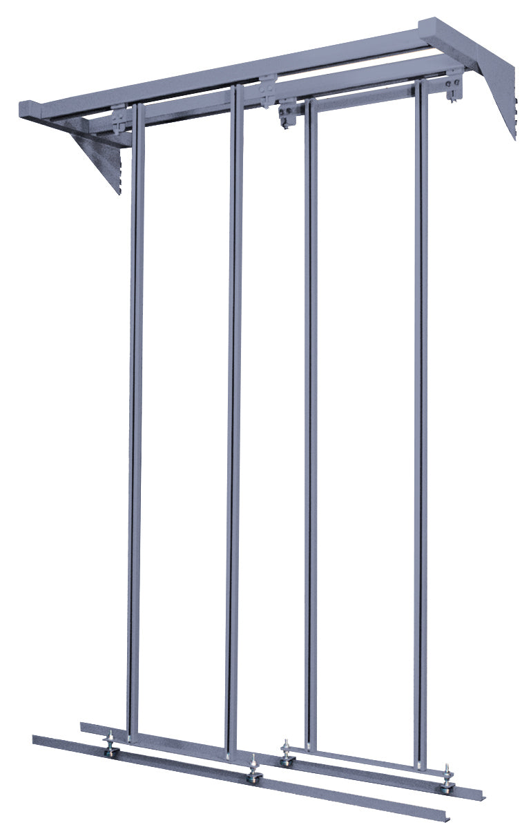 Quantum Free-Standing Sliders – 18" x 48" x 77" – Individual Units – QS-000 – Gray
