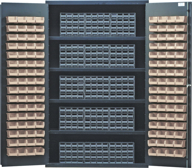 Quantum Storage Cabinets with Bins – 24" x 48" x 78" – QSC Series – QSC-QIC161 – Ivory