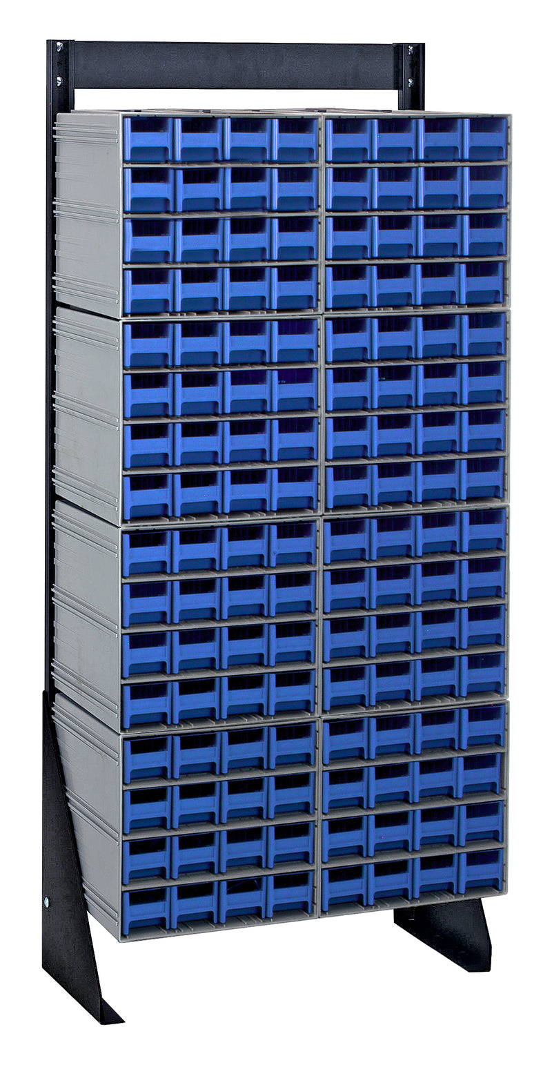Quantum Interlocking Storage Cabinet Floor Stand – 8" x 23-5/8" x 52" – QIC-148-161 – Blue