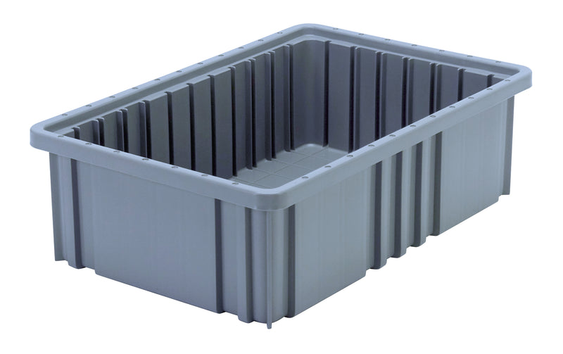 Quantum Dividable Grid Containers – DG91025 to DG92060 – Case Pack – 16-1/2" x 10-7/8" x 5" – DG92050 – Gray