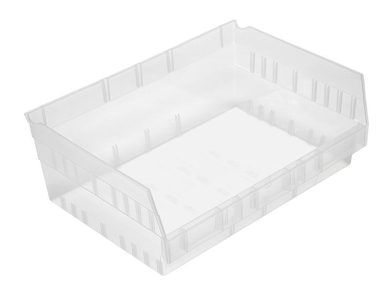 Quantum Clear-View Store-More 6" Shelf Bins – QSB218CL to QSB222CL – Case Pack – 11-5/8" x 16-1/2" x 6" – QSB218CL – Clear