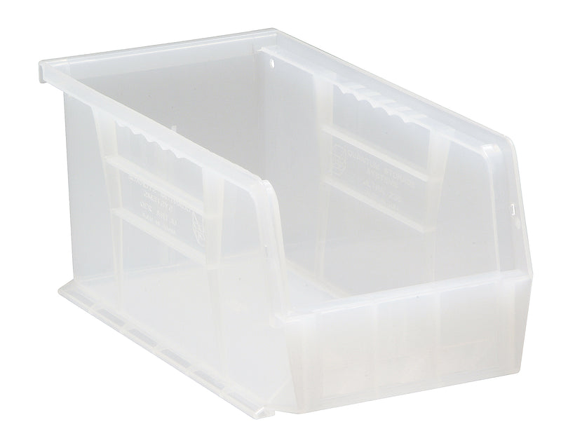 Quantum Clear-View Ultra Stack & Hang Bins – QUS210CL to QUS232CL – Individual Units – 10-7/8" x 5-1/2" x 5" – QUS230CL – Clear