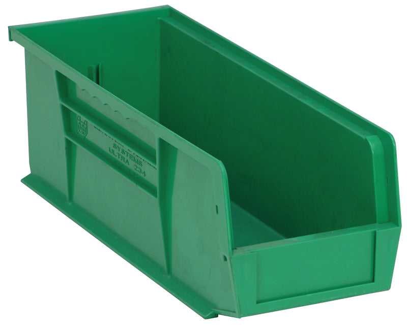 Quantum Ultra Stack & Hang Bins – QUS232 to QUS239 – Case Pack – 14-3/4" x 5-1/2" x 5" – QUS234 – Green