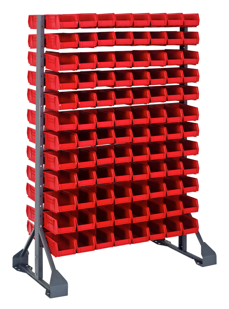 Quantum Steel Rail Bin Packages – 36" x 20" x 53" – QRU-12D-220-192 – Red