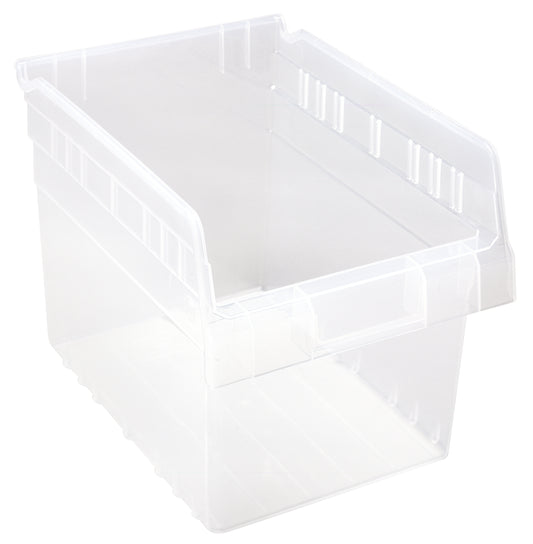 Quantum Clear-View Store-Max 8" Shelf Bins – QSB807CL to QSB816CL – Case Pack – 11-5/8" x 8-3/8" x 8" – QSB807CL – Clear