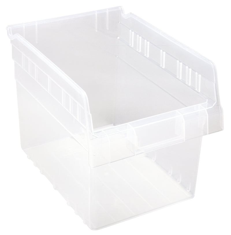 Quantum Clear-View Store-Max 8" Shelf Bins – QSB807CL to QSB816CL – Case Pack – 11-5/8" x 8-3/8" x 8" – QSB807CL – Clear