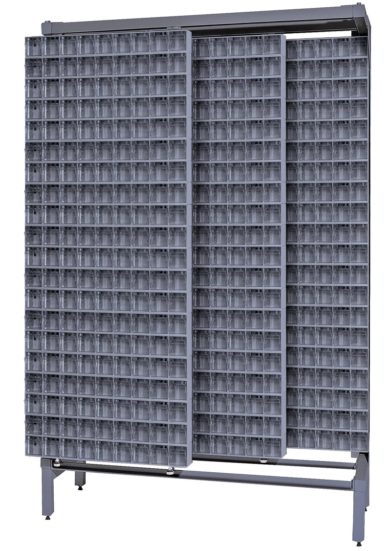 Quantum Free-Standing Sliders – 18" x 48" x 77" – QS Series – Kit – QS-309-80 – Gray
