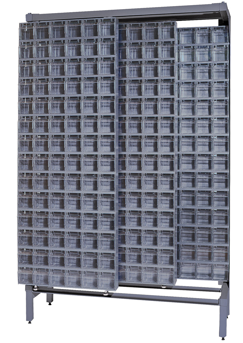 Quantum Free-Standing Sliders – 18" x 48" x 77" – QS Series – Kit – QS-306-56 – Gray