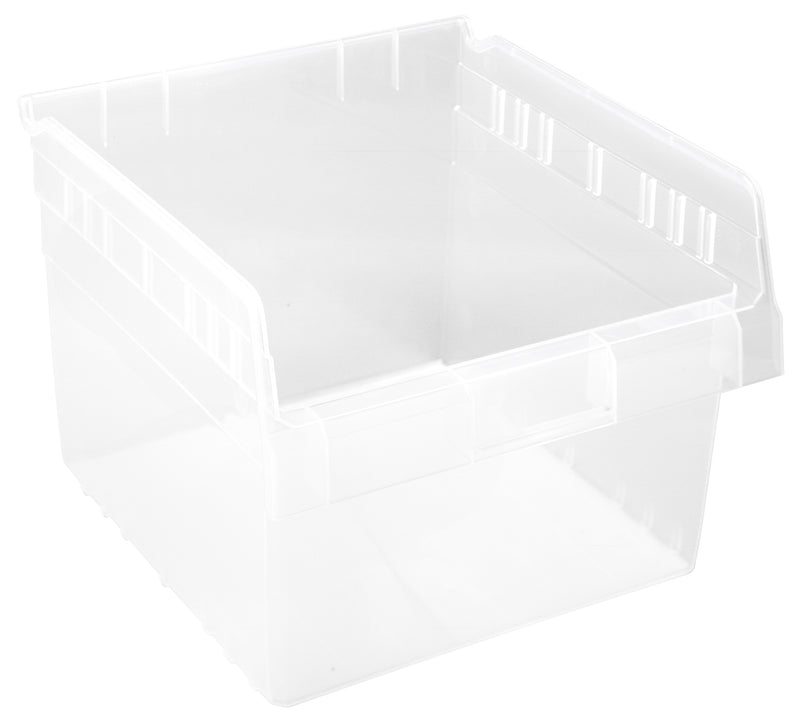 Quantum Clear-View Store-Max 8" Shelf Bins – QSB807CL to QSB816CL – Case Pack – 11-5/8" x 11-1/8" x 8" – QSB809CL – Clear