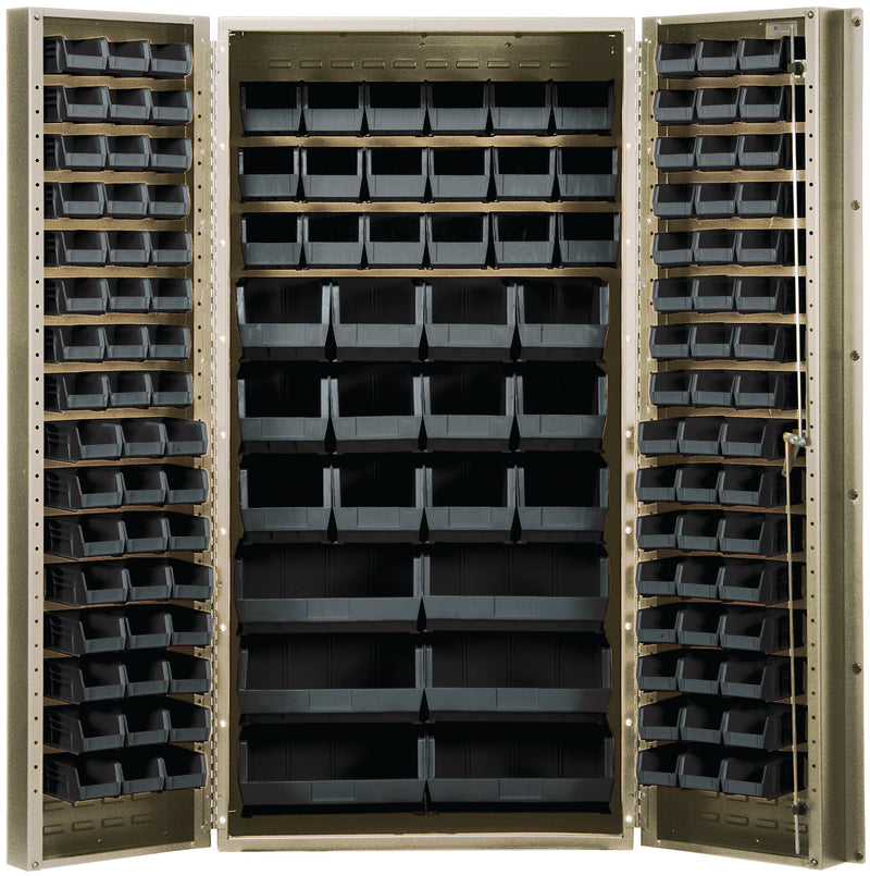 Quantum 36" Wide Storage Cabinets – 36" x 24" x 72" – QSC-BG Series – QSC-BG-36 to QSC-BG-36S – Kit – QSC-BG-36 – Black