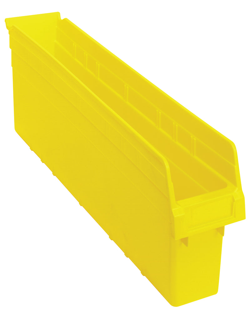 Quantum 8" Shelf Bins – QSB801 to QSB806 – Case Pack – 23-5/8" x 4-3/8" x 8" – QSB805 – Yellow