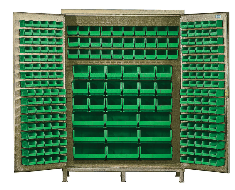 Quantum 60" Wide Storage Cabinets – 60" x 24" x 84" – QSC-BG-60 – Green