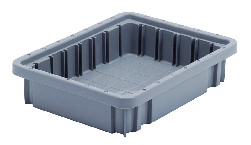 Quantum Dividable Grid Containers – DG91025 to DG92060 – Individual Units – 10-7/8" x 8-1/4" x 2-1/2" – DG91025 – Gray