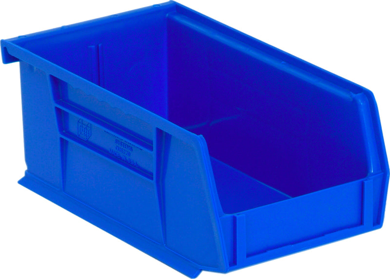 Quantum Ultra Stack & Hang Bins – QUS210 to QUS230 – Case Pack – 7-3/8" x 4-1/8" x 3" – QUS220 – Blue