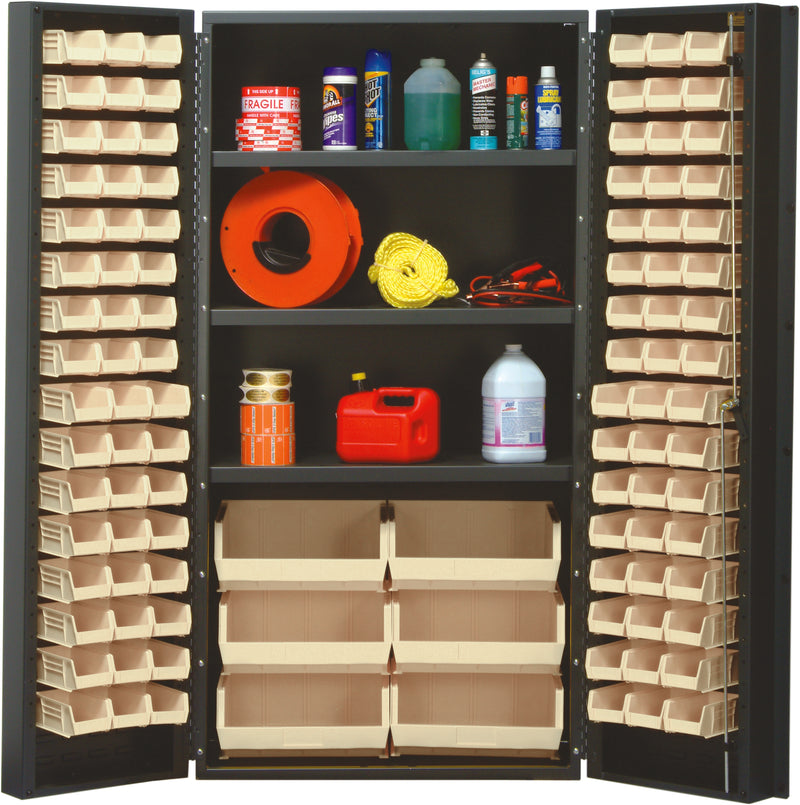 Quantum 36" Wide Storage Cabinets – 36" x 24" x 72" – QSC Series – QSC-36 to QSC-64-2S-6DS – Kit – QSC-36S – Ivory