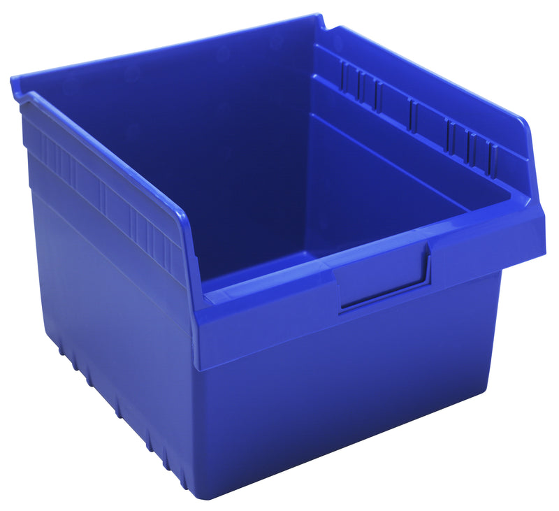 Quantum 8" Shelf Bins – QSB807 to QSB816 – Case Pack – 11-5/8" x 11-1/8" x 8" – QSB809 – Blue