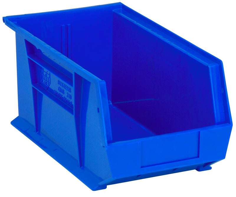 Quantum Ultra Stack & Hang Bins – QUS240 to QUS248 – Case Pack – 14-3/4" x 8-1/4" x 7" – QUS240 – Blue