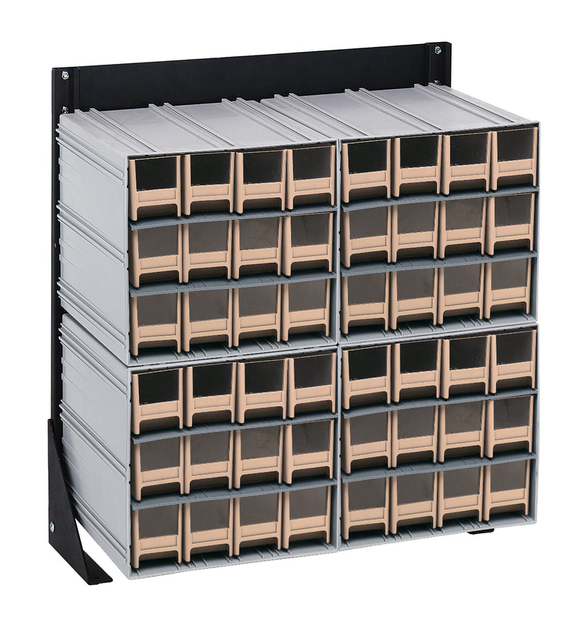 Quantum Interlocking Storage Cabinet Floor Stand – 8" x 23-5/8" x 28" – QIC-124-122 – Ivory