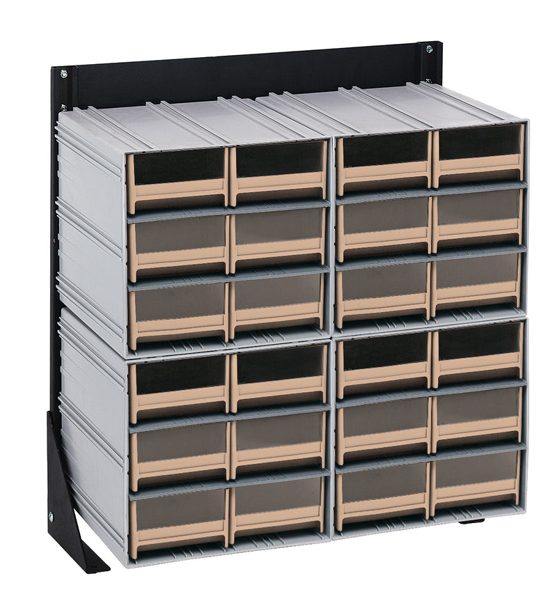 Quantum Interlocking Storage Cabinet Floor Stand – 8" x 23-5/8" x 28" – QIC-124-64 – Ivory