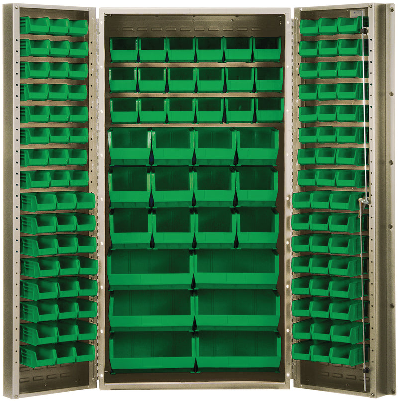 Quantum 36" Wide Storage Cabinets – 36" x 24" x 72" – QSC-BG Series – QSC-BG-36 to QSC-BG-36S – Kit – QSC-BG-36 – Green