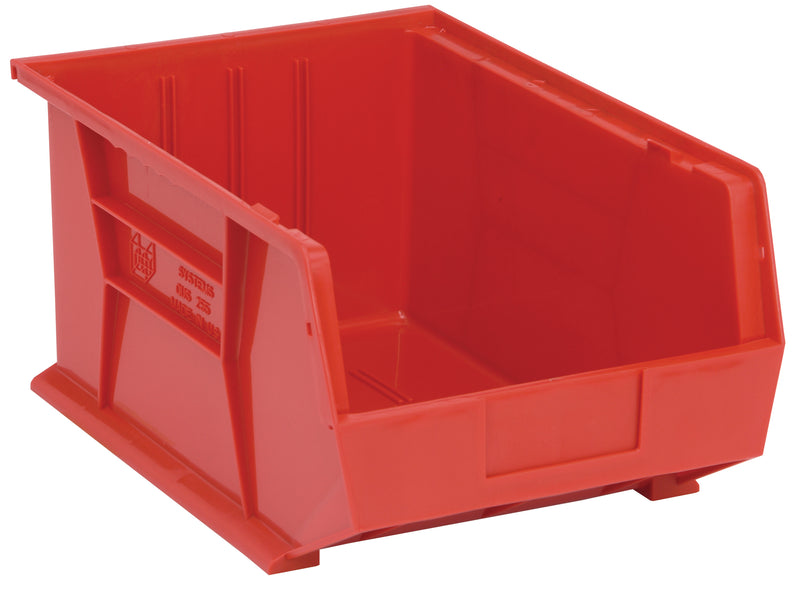 Quantum Ultra Stack & Hang Bins – QUS250 to QUS275MOB – Case Pack – 16" x 11" x 8" – QUS255 – Red