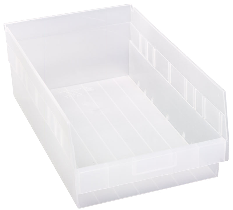 Quantum Clear-View Store-More 6" Shelf Bins – QSB207CL to QSB216CL – Case Pack – 17-7/8" x 11-1/8" x 6" – QSB210CL – Clear