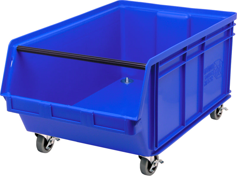 Quantum Mobile Magnum Bins – 29" x 18-3/8" x 11-7/8" (with casters 14-7/8"H) – QMS843MOB – Blue